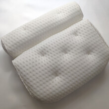 Bathtub Pillow 4D Mesh Bathroom Pillow 7 Suction Pillow Seat