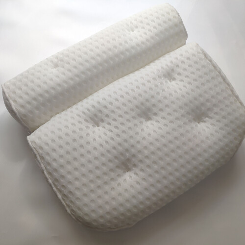 Bathtub Pillow 4D Mesh Bathroom Pillow 7 Suction Pillow Seat 1