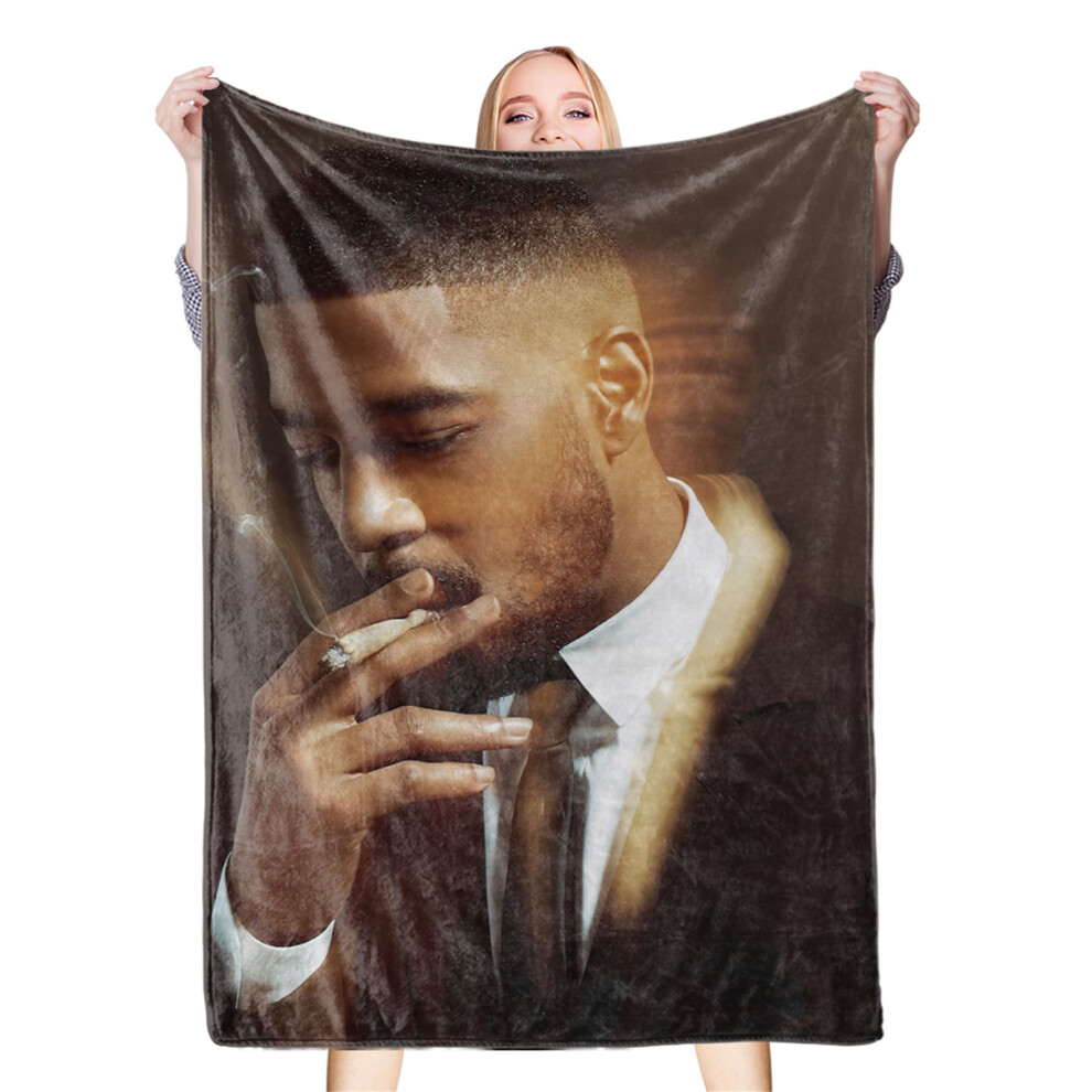 Printing Blanket Machine Washable Skin Friendly Soft Decoration Blanket for Nap Sofa Couch Bed Office 120x150cm/47.2x59.1in-image-OPC-PMHFNCQ-NEW