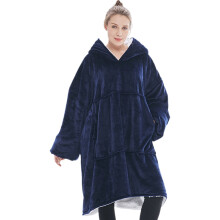 Thickened Hooded Lazy Blanket Home Casual Wearing Long Sleeve Lazy Dress Nightgown