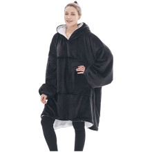 Thickened Hooded Lazy Blanket Home Casual Wearing Long Sleeve Lazy Dress Nightgown