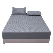 Waterproof pad cap solid color baby frosted bed cover, simple and comfortable protective cover