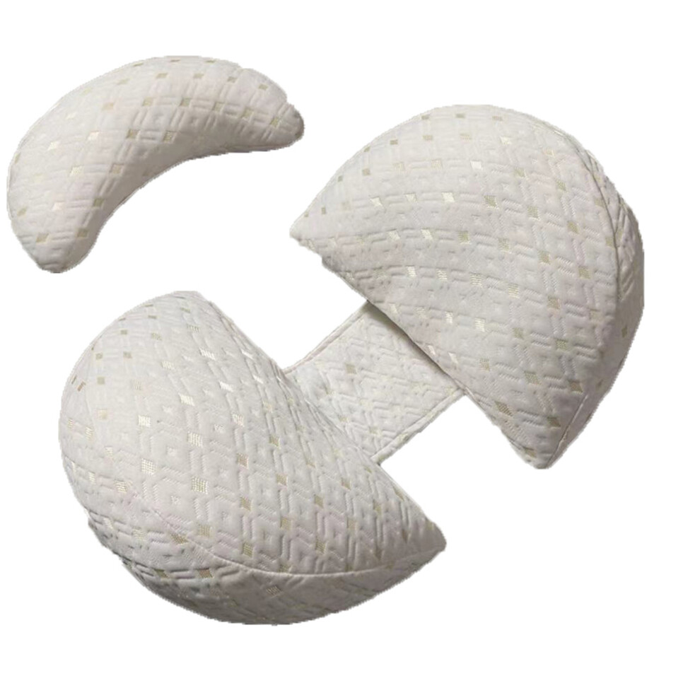 Maternity Pillow U Shaped Maternity Pillow For Side Sleepers - White/Gold