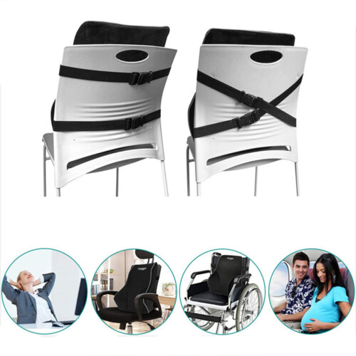 Memory Foam Lumbar Cushion for Car Seat – Back Support for Pain Relief 2