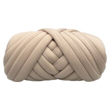 Handmade Knitting Blanket Thread Core Infused Yarn Strips Chunky Wool DIY Blanket Material