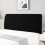 Expandable headboard cover for bed 170-190 cm Black 1
