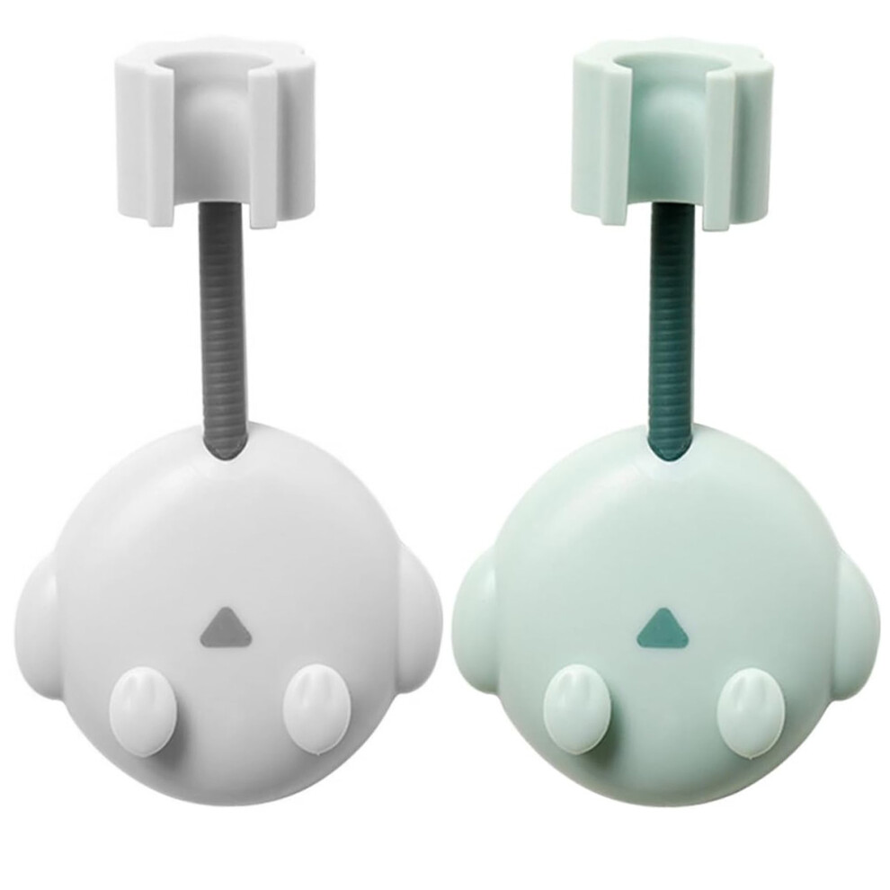 Shower Rack Broom Mop Holder Handheld Showerhead Holder Shower Head Brackets Hose Holder Stand Bathroom Wall-Mounted 9183899042892