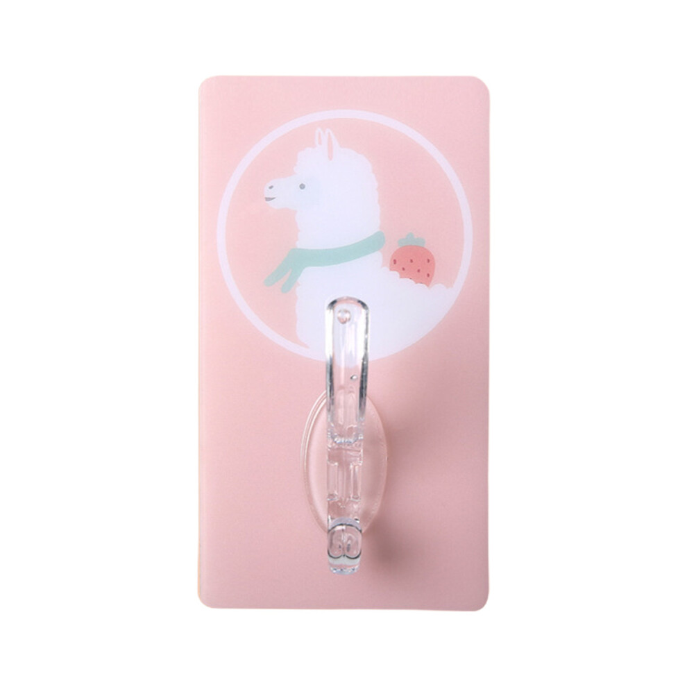 Cute Hooks Wall Mounted Strong Stickiness Multi Layer Structure Adhesive Hooks For Kitchen Bathroom Living Room Alpaca 9183899043134