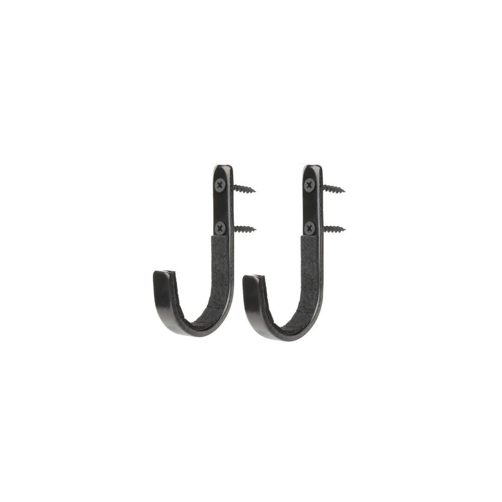 2 Stainless Steel Gun Racks Wall Mounted Toy Rifle Shotgun Bow Rack Gun Hook Black 9183899044605