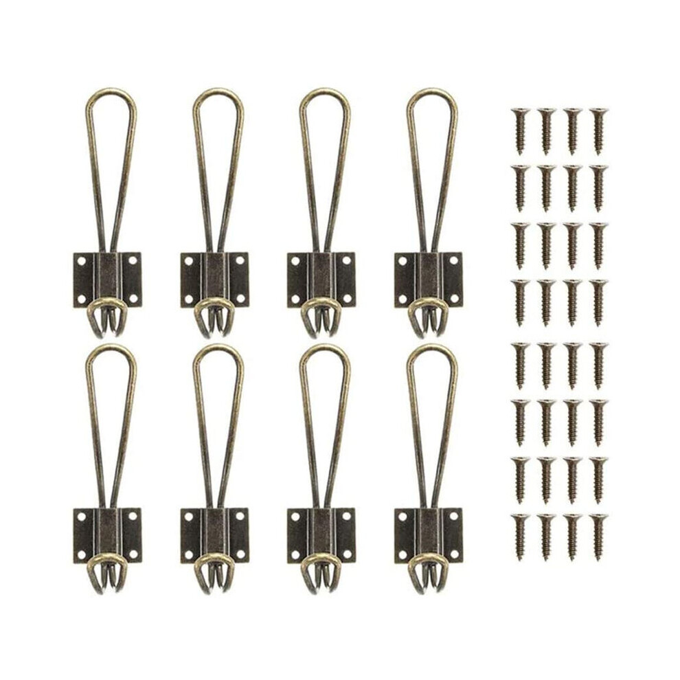 10 Pieces Metal Coat Hook Coat Rack Storage Hook For Bathroom Kitchen Bedroom - Bronze 9183899046142