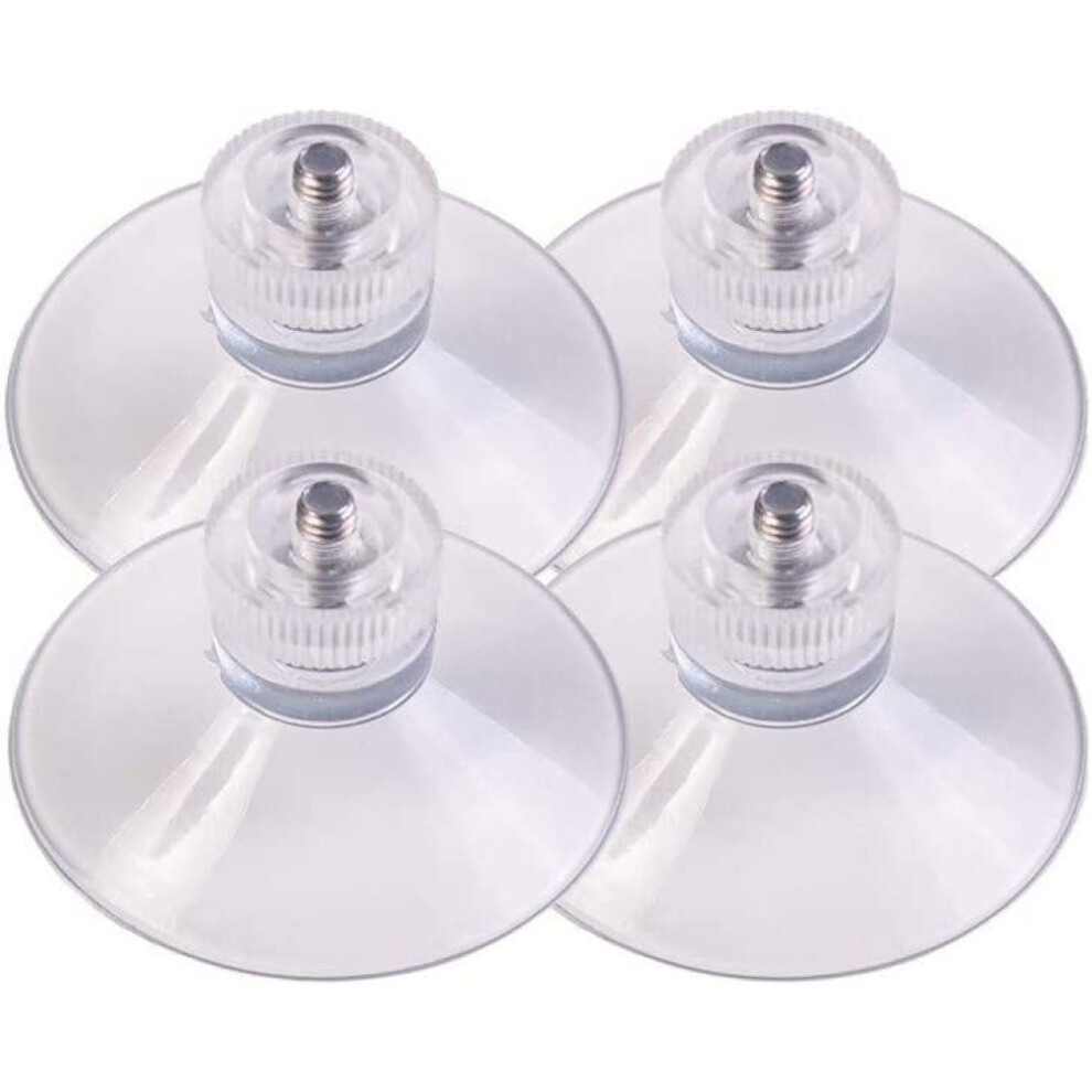 Diyexpert 4 X Suction Cups Ã 30 Mm With Thread M4x10mm Incl. Knurled Nuts Transparent - Made In Germany 9183899048382