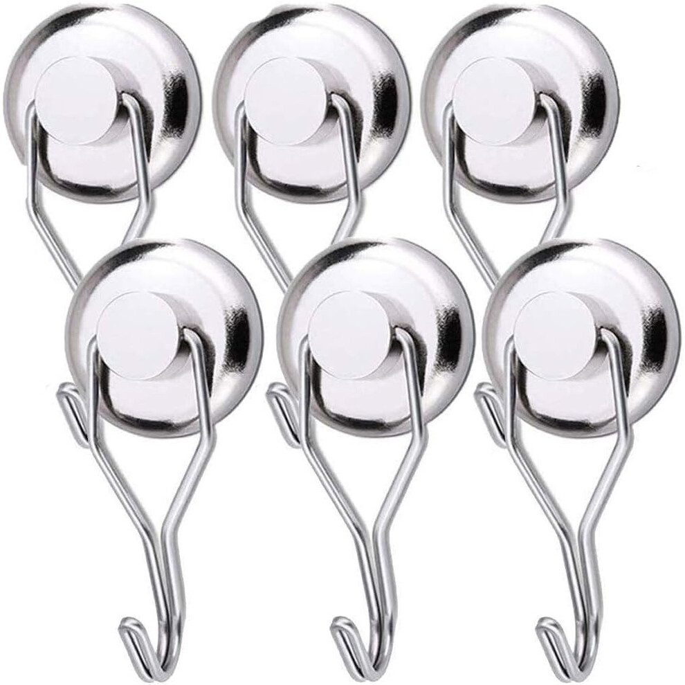 Small Strong Neodymium Hook Magnet For Kitchen (Pack Of 6) 9183899048979
