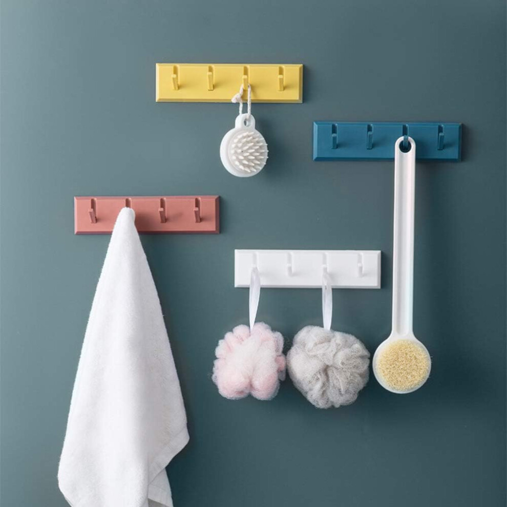 Set Of 4 Self-Adhesive Wall Hooks For Hanging Coats, Towels, Bathrobes, Keys 9183899049143