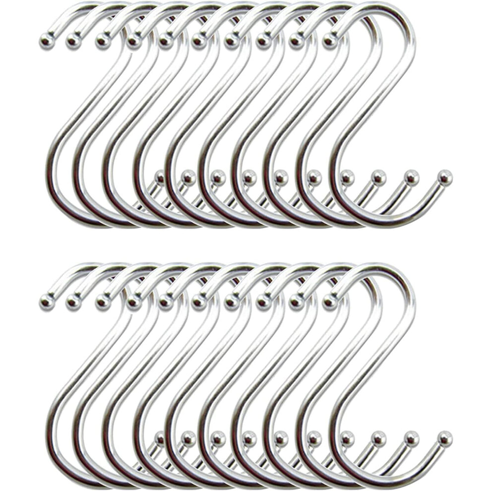 Gdrhvfd |Hook S Stainless Steel Kitchen Hook S-Shaped Hanging Hooks Kitchen Utensils(Set Of 20) 9183899046470