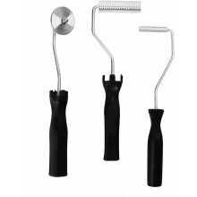 3 pcs Debulking Roller, Bubble Paddle Tool, Aluminum Alloy Fiberglass, Kit for Mold, Resin, Composite