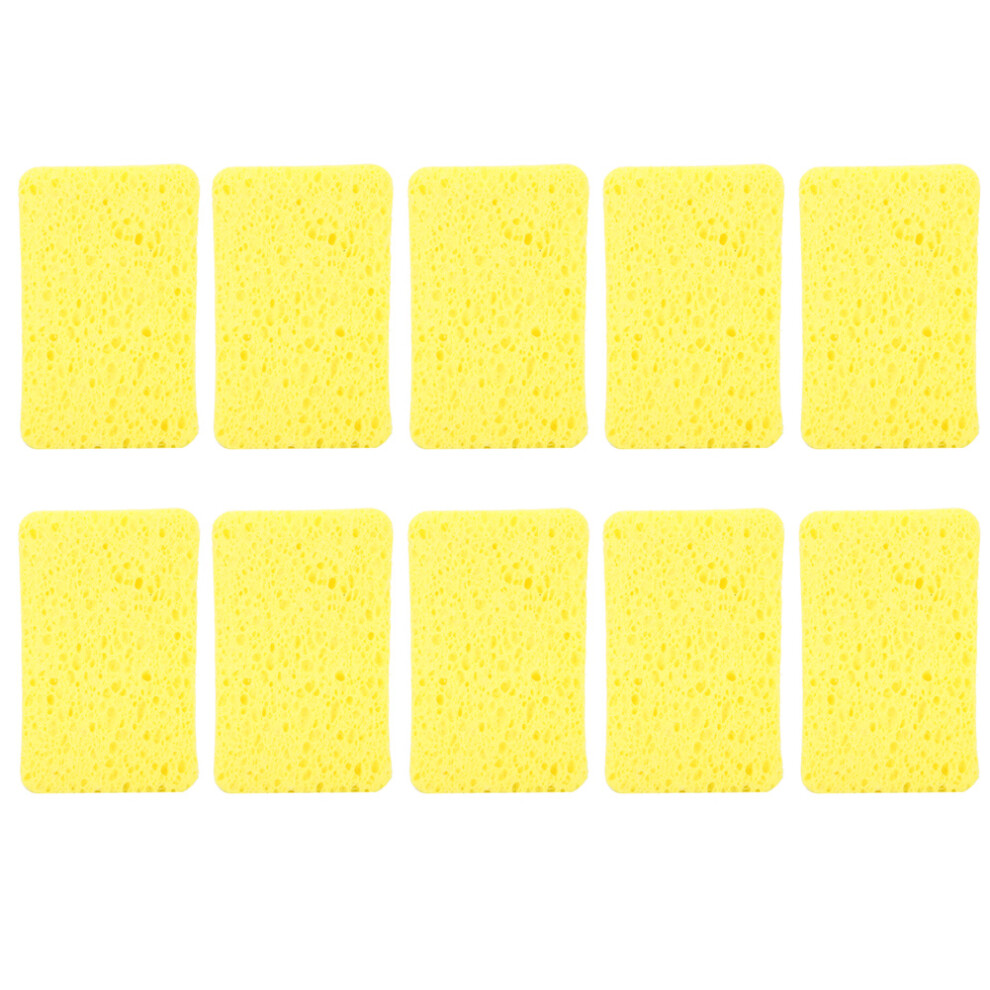 10pcs Household Kitchen Cleaning Sponge Brush Cloth Wiping Rag Dish Washing Tool 1.5x10.8x7cm-image-OPC-PMHFV25-NEW