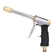 Portable High-pressure Washing Gun Machine Car Wash Water Gun Rubber Coated High-pressure Water Gun Garden Watering Brush Car Wash Tools Home Copper N