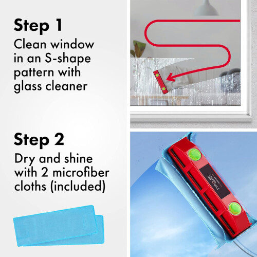Magnetic window cleaner d - 3 for double-glazed windows 20-28 mm thick 2