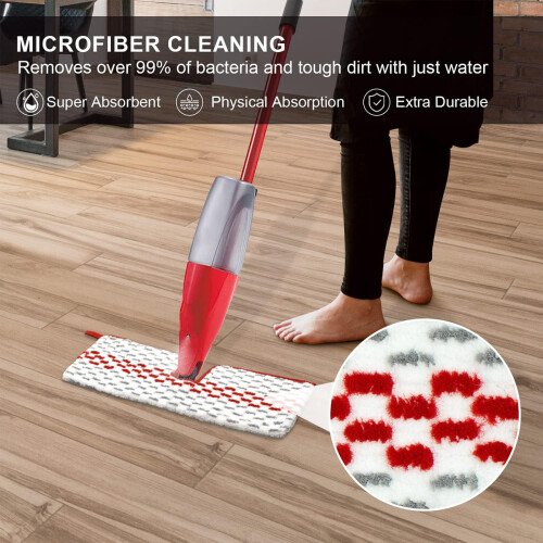 3XMicrofiber Mop Pad Refill Replacement Heads For Vileda MAX/MAP Spray Mop Parts 2