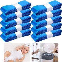 10-Pack Diaper Trash Bags, High-Capacity Diaper Disposal Bags, Compatible with Tommee Tippee, Angelcare Baby Diaper Waste Bags