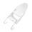 Wall-Mounted Iron Holder Storage Rack Ironing Board Table Hanging Hook Home Organizer (White) 3