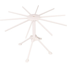 Collapsible Pasta Drying Rack, Plastic Household Noodle Dryer Hanger Stand for Fresh Pasta and Cooking, 10 Arms, Quickly Set Up (White)