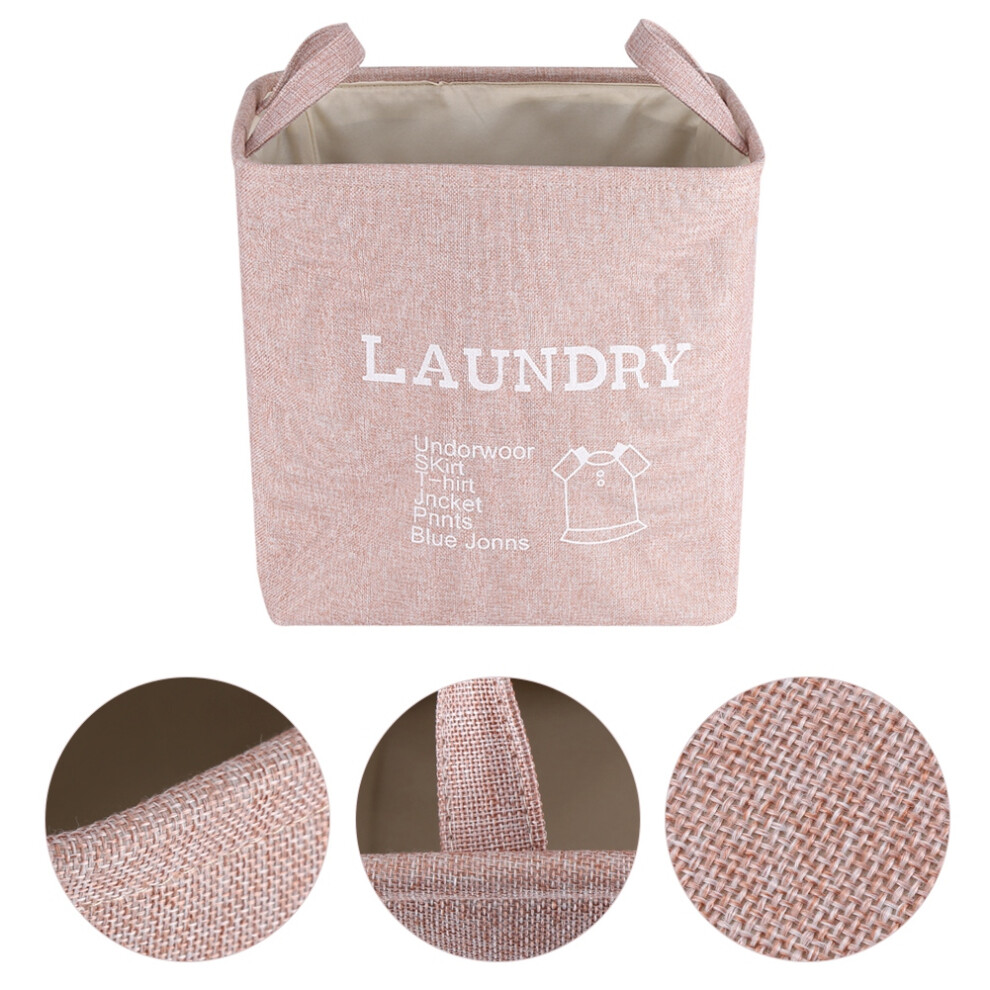 Foldable Fabric Storage Bin Basket Toy Clothes Towel Laundry Box Container Pink 9183899065570