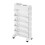 Movable Bookshelf Large Capacity Rotatable Removable Plastic Practical Rolling Organization Shelf 1