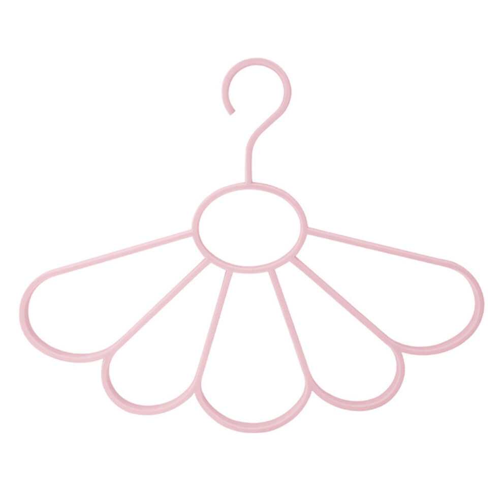 Reusable Durable Plastic Coat Hanger For Clothes Scarf Ties Belt Wardrobe(Pink) 9183899066430