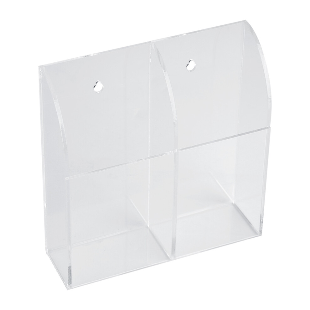 Acrylic Air Conditioner Remote Control Holder Case Storage Box Wall Mount 2 Case Transparent Color 9183899067840