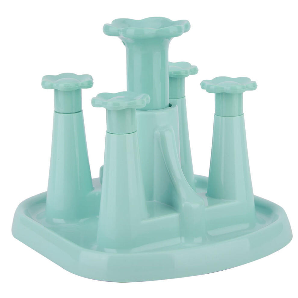 Mug Cup Holder Drying Rack Stand Water Drain Dry Organizer For 4 Cups(Blue) 9183899065969