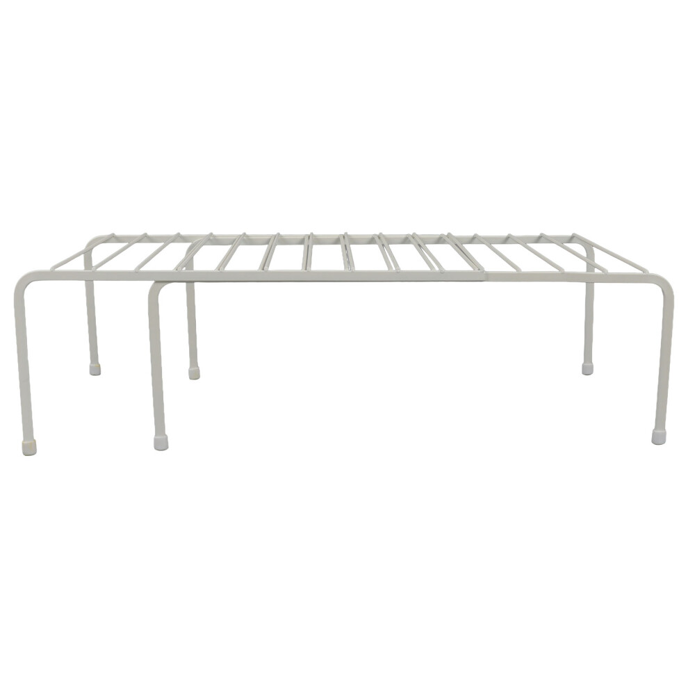 Cabinet Storage Shelf Rack Iron Antirust Cabinet Shelf Rack Floor Standing Detachable Cupboard Shelf With Nonslip Feet 9183899068632
