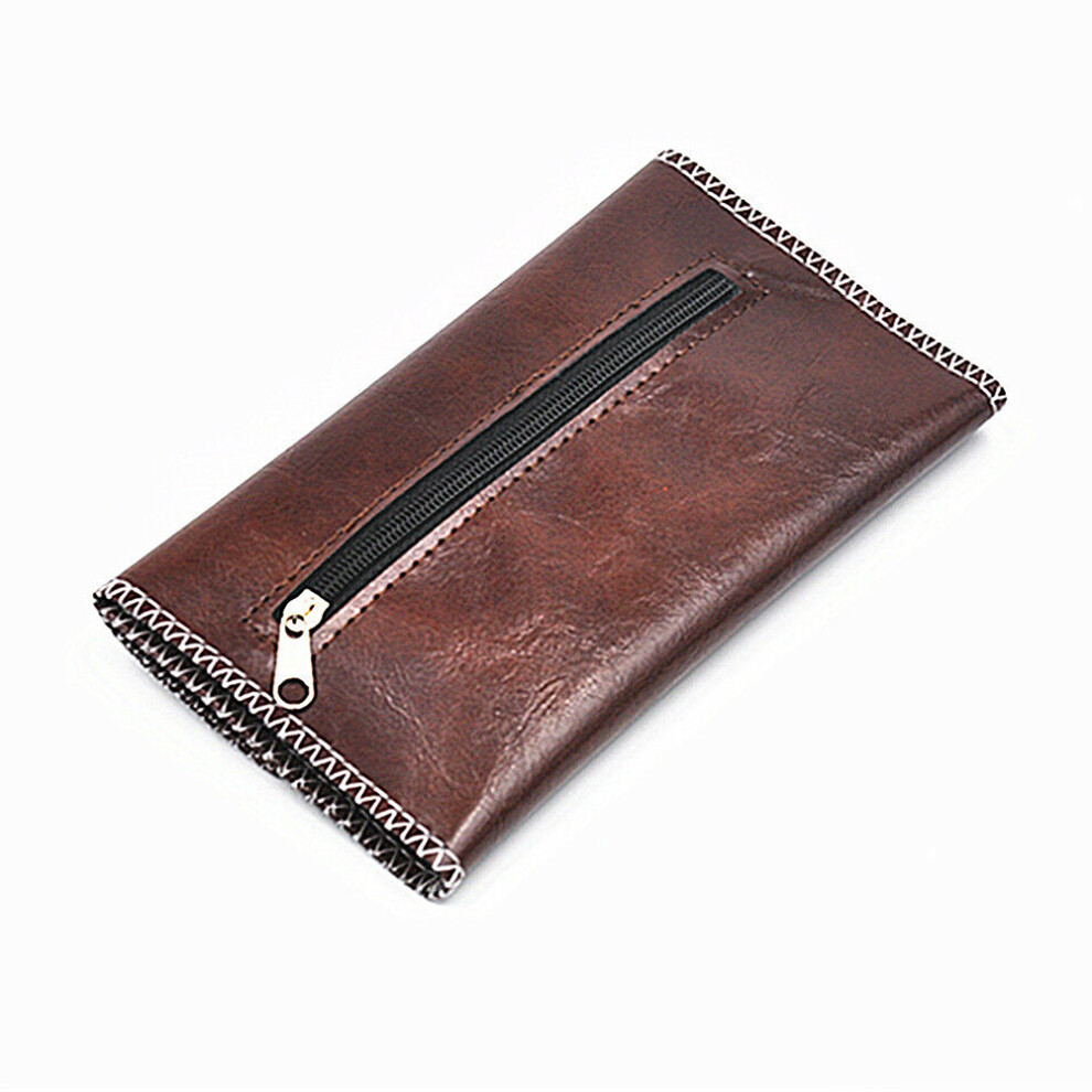 Leather Cigarette Tobacco Pouch Bag Filter Rolling Paper Tobacco Pouch