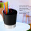 Bar Desktop Drinking Straw Stick Spoon Tableware Storage Box Organizer for Milk Tea Shop 5