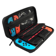 Case Compatible with Nintendo Switch and New Switch OLED, Hard Travel Case Cover for Nintendo Switch, Console & Accessories - Black