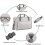 Sewing Machine Case Large Capacity Universal Portable Sewing Machine Carrying Bag with Removable Shoulder Strap 5