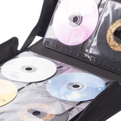 CD Case for 400 CDs / DVDs / Blu-rays, Storage Organizer, Black 2