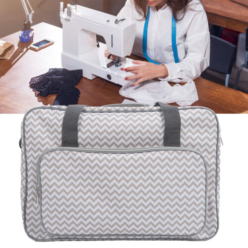 Sewing Machine Case Large Capacity Universal Portable Sewing Machine Carrying Bag with Removable Shoulder Strap 2