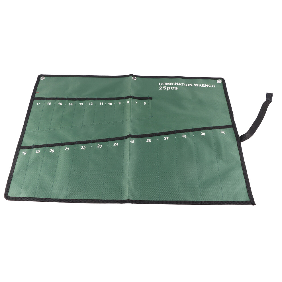 Multi Pocket Canvas Roll Up Tools Storage Bag Spanner Plier Wrench Holder Organizer(25 Pockets) 9183899085059