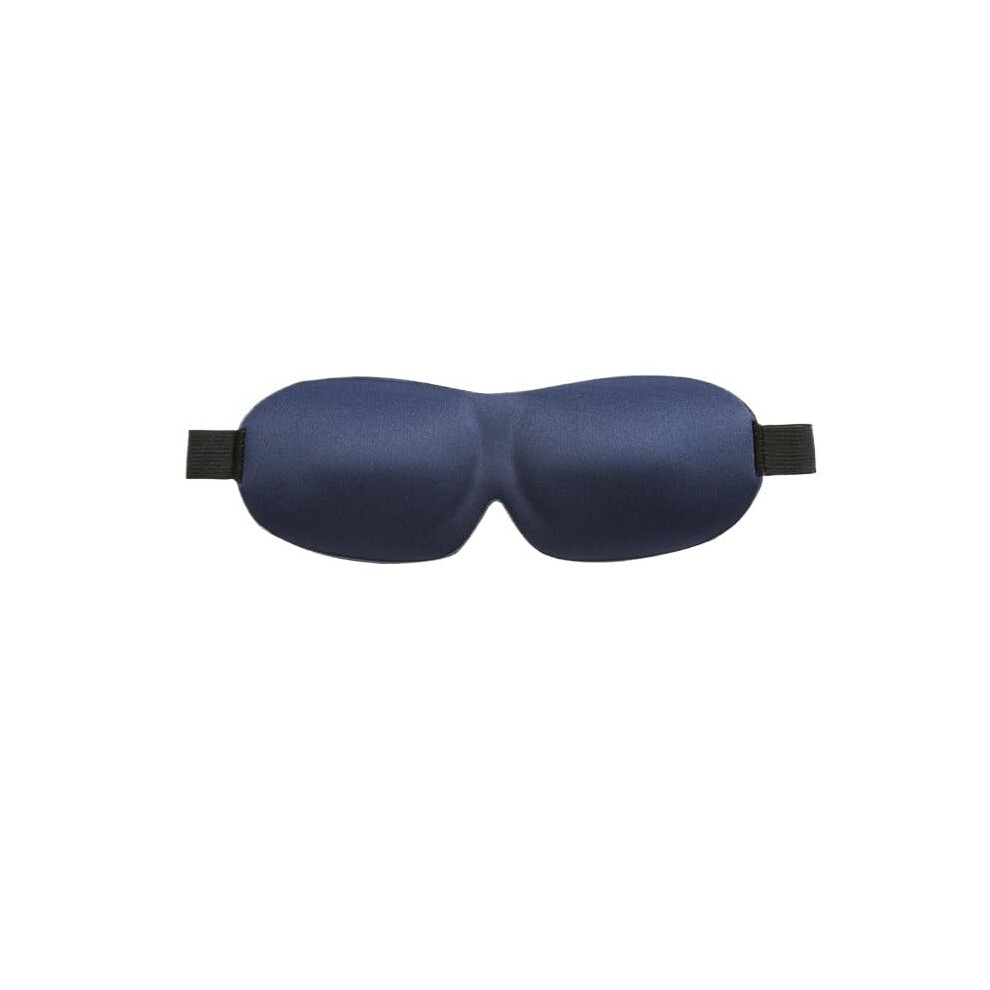 Blue Eye Sleeping Masks Unisex Blackout Blindfold No Nose Design Navy Breathable Lightweight Travel Eye Mask