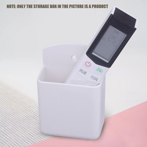 2 Pcs Remote Control Holder Wall Mount, Self-Adhesive Universal Remote Holders Media Controller (White) 2