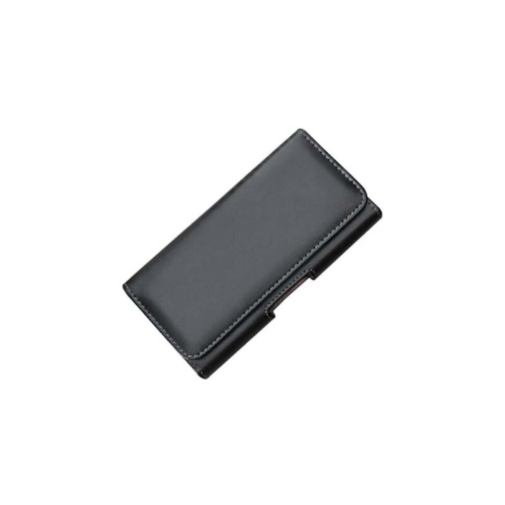 Leather Cell Phone Belt Bag Case For Seniors, Smartphone, Cell Phone With Belt - Horizontal Cover 4.5 Inch (14.0X6.5x2.7). 9183899094075