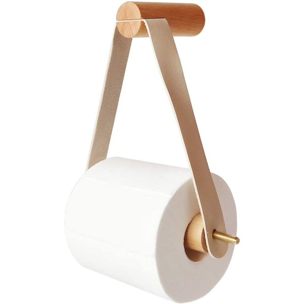 Toilet paper holder wooden toilet paper holder bathroom toilet retro wall mounted toilet paper holder paper towel holder wooden-image-OPC-PMHG2M5-NEW