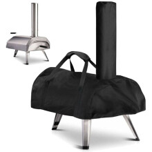 Pizza Oven Cover for Ooni Karu 12 - Waterproof - Weather Resistant - Oxford Fabric - Pizza Oven Cover - Black - 81 x 42 x 21 cm, For Ooni Karu 12
