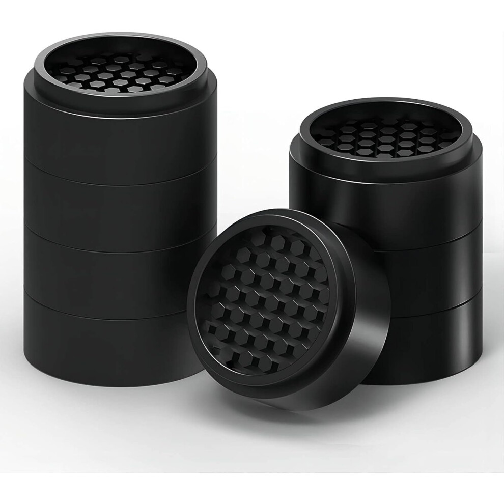 8 Pack 2.5Cm Round Adjustable Furniture Risers, Non-Slip Rubber Stackable Washing Machine Risers Creates An Extra 2.5Cm Sofa, Desk, Chair 9183899099254