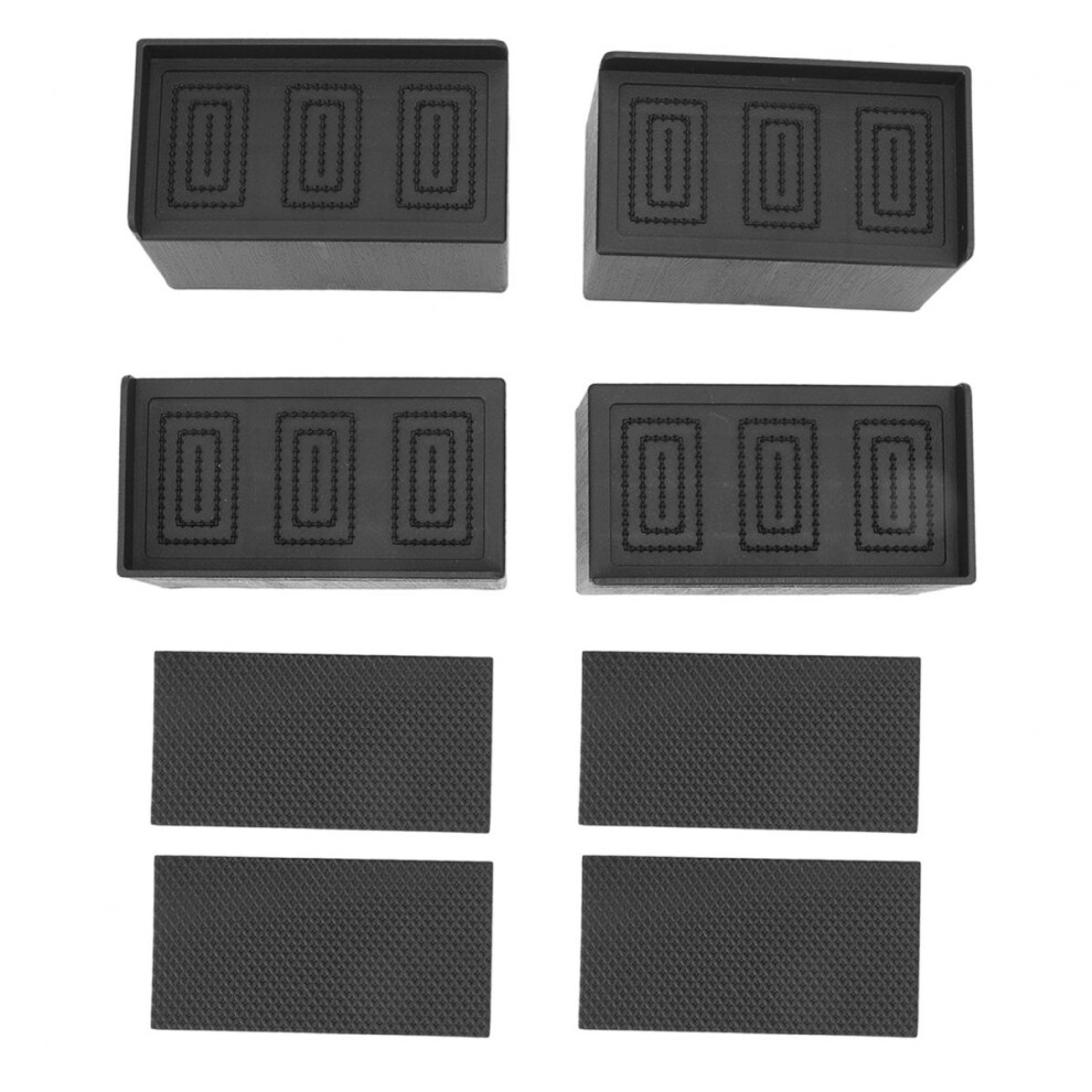 L Shape Rectangular Furniture Risers Rubber Stackable Sofa Risers For Table Couch Chair Bed 9183899099414