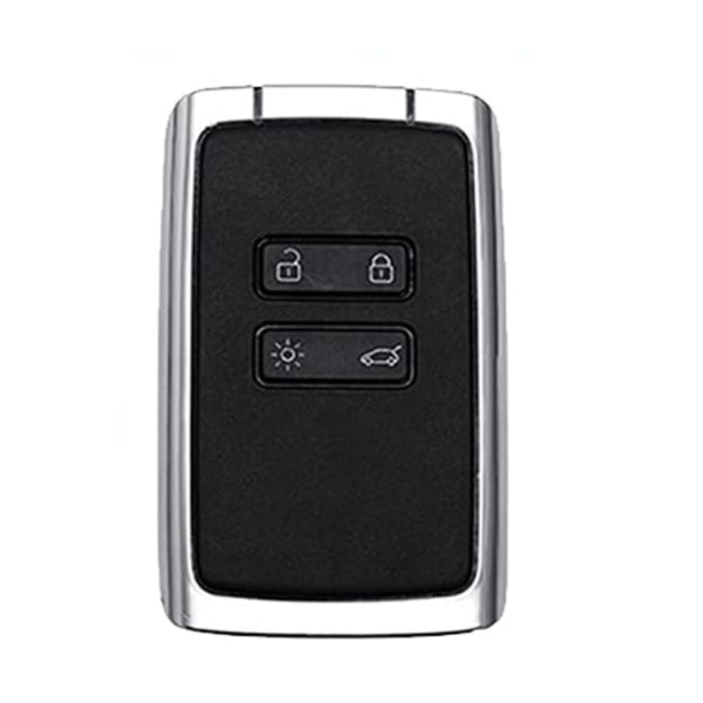 Car Key Case, High-Quality Tpu Car Key Cover For Renault Talisman, Cap149, Clio, Mã©Gane, Koleos, Scenic 4 Cards - Type 3- Silver 9183899099841