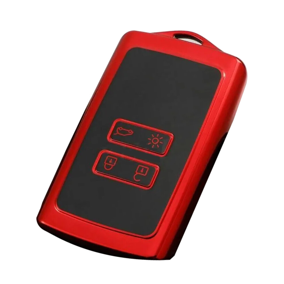 Key Case, Tpu Car Key Cover, Full Protective Sleeve For Renault Koleos Kadjar Megane Talisman Captur Espace - Style Red 9183899099827