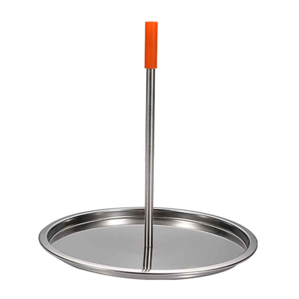 Vertical Skewer Stainless Steel Chicken Roaster Stand Barbecue Grilling Rack With Drip Tray For Steak, Chicken, Fish, Meat(1 Pcs, Silver)-image-OPC-PMHG5TJ-NEW