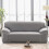 1,2,3,4,Seater,Stretch,Sofa,Cover,with,Armrests,Living,Stretch,Sofa,Cover,Spandex,Decor,,Sofa,Cover,(Gray,Line,,2,Seats:,145-185cm) 1
